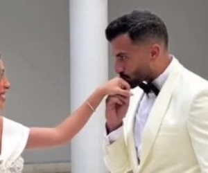 الصور الأولى من زفاف منة عدلى القيعى ويوسف حشيش