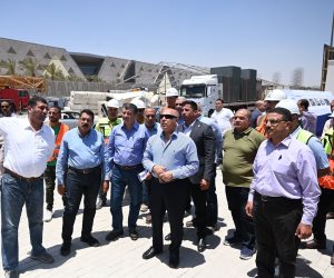 وزير الصناعة والنقل يتابع استعدادات وجاهزية الطريق الدائري ومشروع الأتوبيس الترددي ومحطات الخط الرابع للمترو بمنطقة المتحف المصري الكبير قبل افتتاح المتحف في 3 يوليو القادم