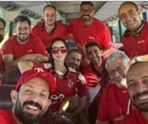 خالد سليم ومحمد فراج وكيلاني وعليش يشجعون الأهلي في أمريكا.. صور