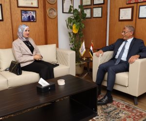 الرئيس التنفيذي لوكالة الفضاء المصرية يستقبل رئيس معهد بحوث الإلكترونيات