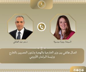 وزير الخارجية يبحث مع رئيسة البرلمان الأوروبى آليات منح الشريحة الثانية من حزمة الدعم المالي لمصر وزير الخارجية يبحث مع رئيسة البرلمان الأوروبى آليات منح الشريحة الثانية من حزمة الدعم المالي لمصر