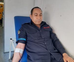 حملة للتبرع بالدم بمديرية أمن الأقصر