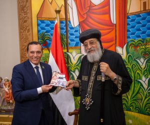 شيخ الأزهر والبابا تواضروس الثاني يستقبلان رئيس شركة تنمية الريف المصرى الجديد