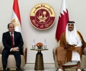 الرئيس السيسى يؤكد للأمير تميم إدانة مصر لأى انتهاك يمس سيادة قطر
