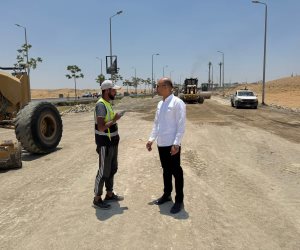 رئيس جهاز مدينة القاهرة الجديدة يتفقد أعمال تطوير محور التسعين الشمالي