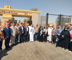 محافظ شمال سيناء يرافق وفد البرلمان العربي لزيارة معبر رفح البري ويؤكد أنه مفتوح من الجانب المصري  (صور)