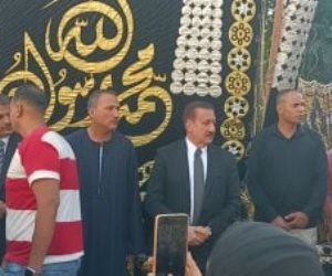 عزاء مجمع لضحايا حادث الطريق الإقليمى بالمنوفية (صور)