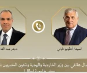 وزير الخارجية يتلقى اتصالا من نظيره الإيطالى لبحث الأوضاع فى قطاع غزة