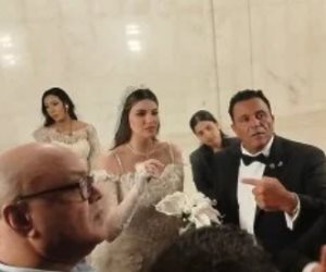  زفاف ابنة محمد فؤاد.. وهانى رمزى أول الحاضرين (صور) 