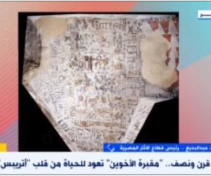 بعد قرن ونصف.. "مقبرة الأخوين" تعود للحياة من "أتريبس" فى سوهاج