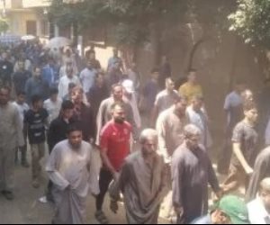 تشييع جنازة لاعب الفلاى بورد وسط حزن كبير من أهالى قرية زاوية بمم فى المنوفية..صور