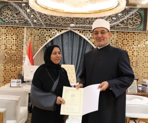 المفتي يُكرّم الصحفيين والإعلاميين المشاركين في الدورة التدريبية بدار الإفتاء