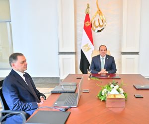 الرئيس السيسى يجتمع باللواء محمود توفيق وزير الداخلية