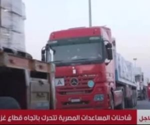 اليوم .. آلاف الأطنان من المساعدات تعبر رفح باتجاه كرم أبو سالم بجهود مصرية
