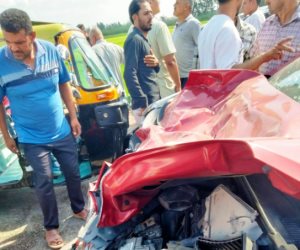 حادث ليلة الزفاف بكفر الشيخ.. مصرع العروس والأم واثنين آخرين وإصابة العريس (فيديو) 