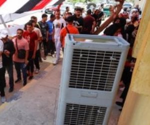 فى انتخابات الشيوخ .. تكييف صحراوى ومياه باردة من الأهلى للناخبين للتغلب على الموجة الحارة بالشيخ زايد 