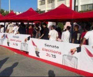 وسط إجراءات أمنية وتنظيمية .. المقار الانتخابية بالتجمع الخامس تستعد لانطلاق انتخابات الشيوخ.. صور