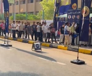 طوابير من الناخبين تتوافد على لجان شارع الثورة في الدقي