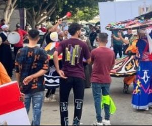 منشأة القناطر .. احتفالات أمام لجان التصويت في انتخابات الشيوخ بالمزمار والتنوره