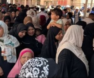 أطول طابور لأهالى الأسمرات فى انتخابات مجلس الشيوخ.. صور