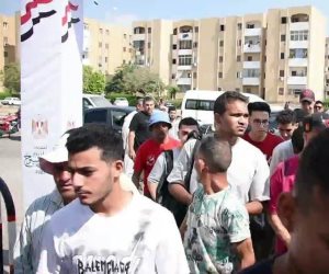 مشاركة شبابية في اليوم الثاني لانتخابات مجلس الشيوخ فى مدينة الشيخ زايد بالجيزة 