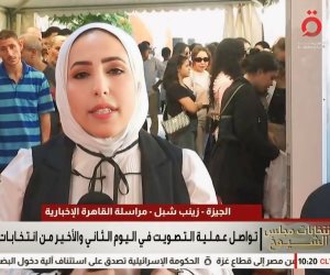 موفدة "القاهرة الإخبارية" إلى الجيزة ترصد آخر تطورات العملية الانتخابية بالمحافظة