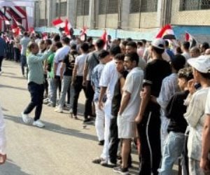 أطول طابور للناخبين.. احتشاد الشباب أمام لجان انتخابات مدرسة الوراق الثانوية