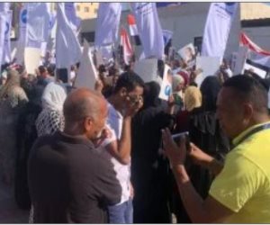 مسيرة بالأعلام فى الغردقة لحث المواطنين على التصويت بانتخابات الشيوخ