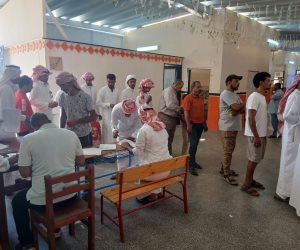 توافد الناخبين على لجان دهب فى جنوب سيناء للتصويت فى انتخابات الشيوخ