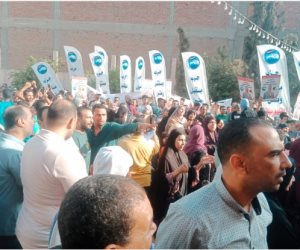 بمشاركة 5000 شاب.. مسيرة حاشدة بالقليوبية للحث على المشاركة بانتخابات الشيوخ