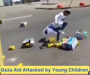  مقطع متداول على "سوشيال".. أطفال إسرائيليين يفسدون ويخربون مساعدات إنسانية للفلسطينيين (فيديو) 