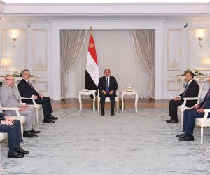 الرئيس السيسي يستقبل وزير خارجية تركيا