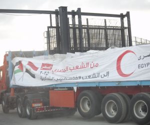 زاد العزة.. قافلة المساعدات المصرية الـ 13 تنطلق إلى غزة