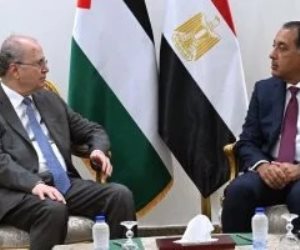 رئيس الوزراء يستقبل نظيره الفلسطينى ويؤكد موقف مصر الثابت تجاه القضية الفلسطينية