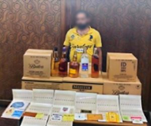 ضبط مخزن بدون ترخيص لبيع المشروبات الكحولية مجهولة المصدر بالإسكندرية
