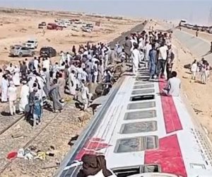حادث قطار مطروح خلف 94 مصابا ونقلوا إلى مستشفى الضبعة المركزي ورأس الحكمة