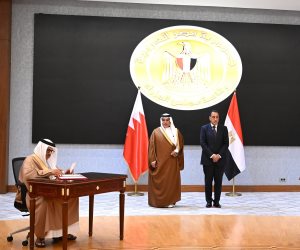 ننشر نص البيان المشترك بين مصر والبحرين بمناسبة زيارة ولي العهد لمصر