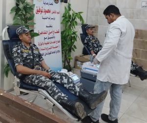 حملة للتبرع بالدم بمديرية أمن القاهرة
