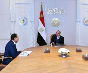 الرئيس السيسي يجتمع مع رئيس الوزراء ووزير الكهرباء 