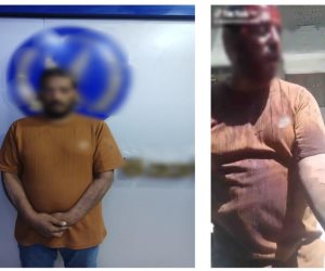 ضبط عنصر إجرامي أصاب نفسه بسلاح أبيض وأتهم رجال الشرطة بقسم التبين بالتعدي عليه