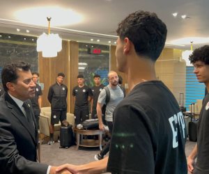 وزير الشباب والرياضة يودّع بعثة منتخب مصر تحت 20 عامًا قبل المشاركة في كأس العالم بتشيلي