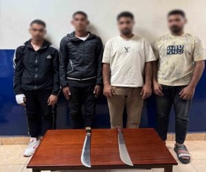 أمن بورسعيد يضبط طرفى مشاجرة بحوزتهم أسلحة بيضاء