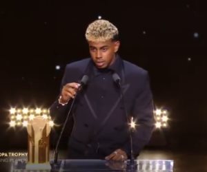 لامين يامال يتوج بجائزة كوبا لأفضل لاعب شاب فى حفل الكرة الذهبية.. فيديو