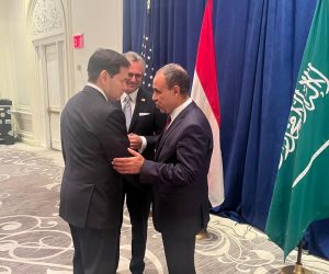 وزير الخارجية يلتقي بوزير الخارجية والقائم بأعمال مستشار الأمن القومي الأمريكي