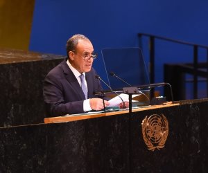 وزير الخارجية يلقي كلمة مصر أمام نقاش رفيع المستوى بالأمم المتحدة