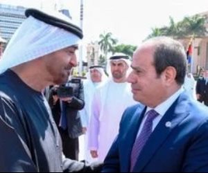 زيارة أخوية ومباحثات مهمة بين الرئيس السيسى والشيخ محمد بن زايد فى القاهرة.. فيديو
