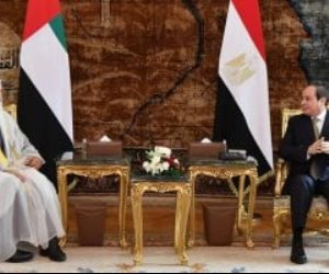 الرئيس السيسى يستقبل الشيخ محمد بن زايد بمطار القاهرة فى زيارة أخوية