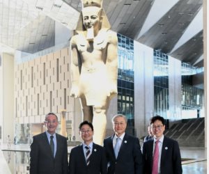 المبعوث الرئاسي الخاص لجمهورية كوريا الجنوبية يزور المتحف المصري الكبير ومنطقة أهرامات الجيزة