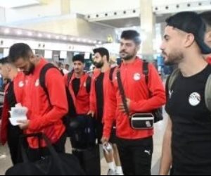 منتخب مصر المشارك فى كأس العرب يتوجه إلى المغرب.. صور