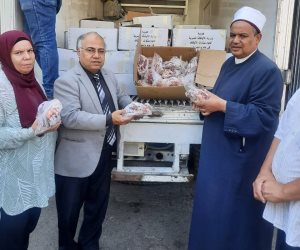 محافظ الجيزة: توزيع 2 طن من لحوم صكوك الأضاحي على الأسر الأولى بالرعاية